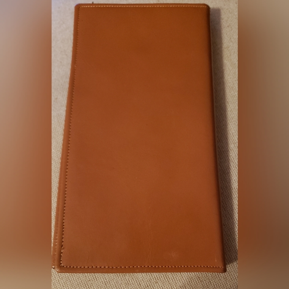 🌟 Vintage 1958  Leather "Secretary Wallet" Padfolio – Chicago Auto Show Promo - Picture 3 of 6